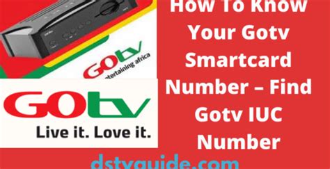 what is smart card number on gotv|How to Check IUC Number / Smart Card Number on GOtv .